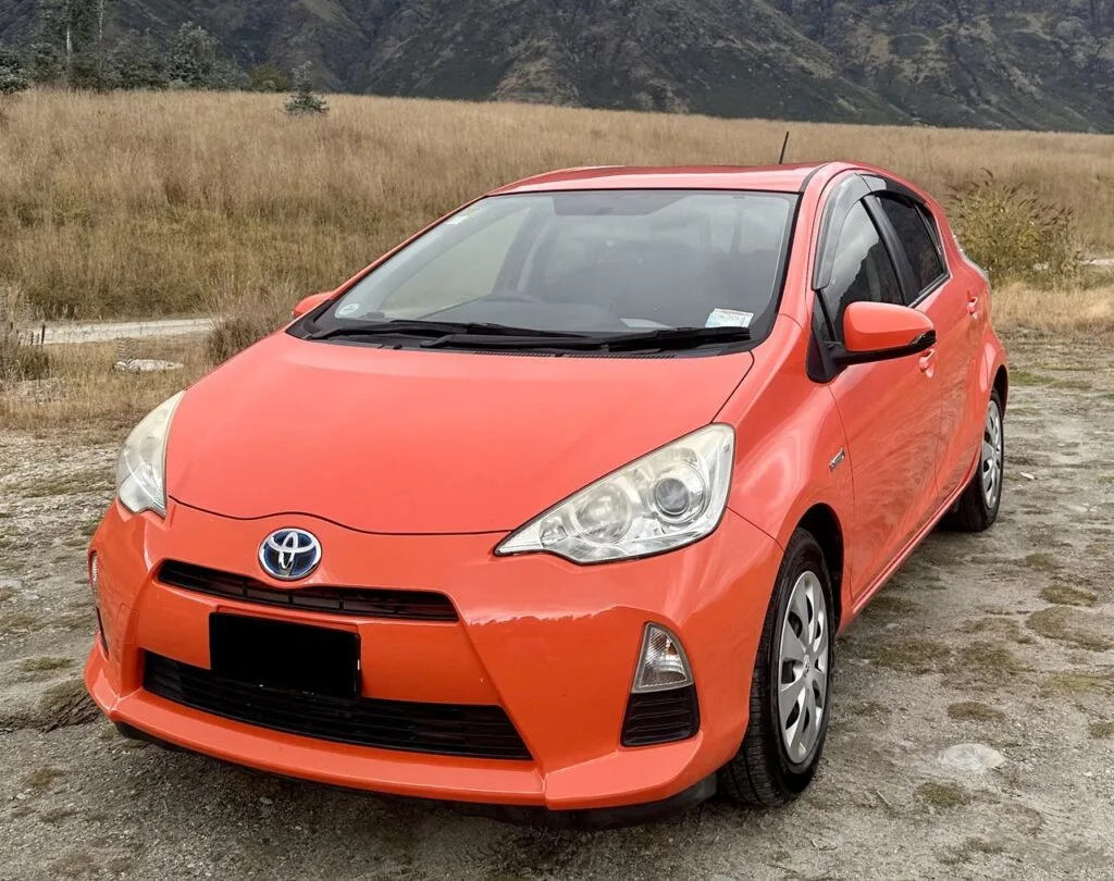 Toyota Aqua Hybrid car hire Christchurch